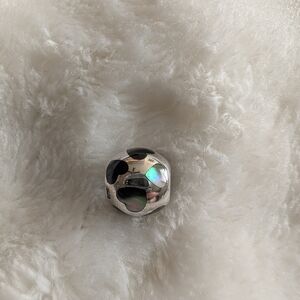 Authentic Pandora Iridescent Heart Charm 925 Abalone Mother of Pearl
